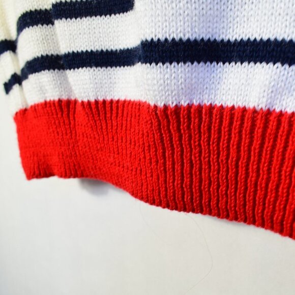 Vintage Sleeveless Sweater with Boat Motif - Picture 6 of 7